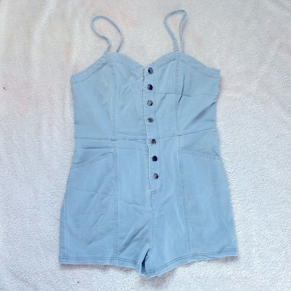Blue Iris Romper, Size L
